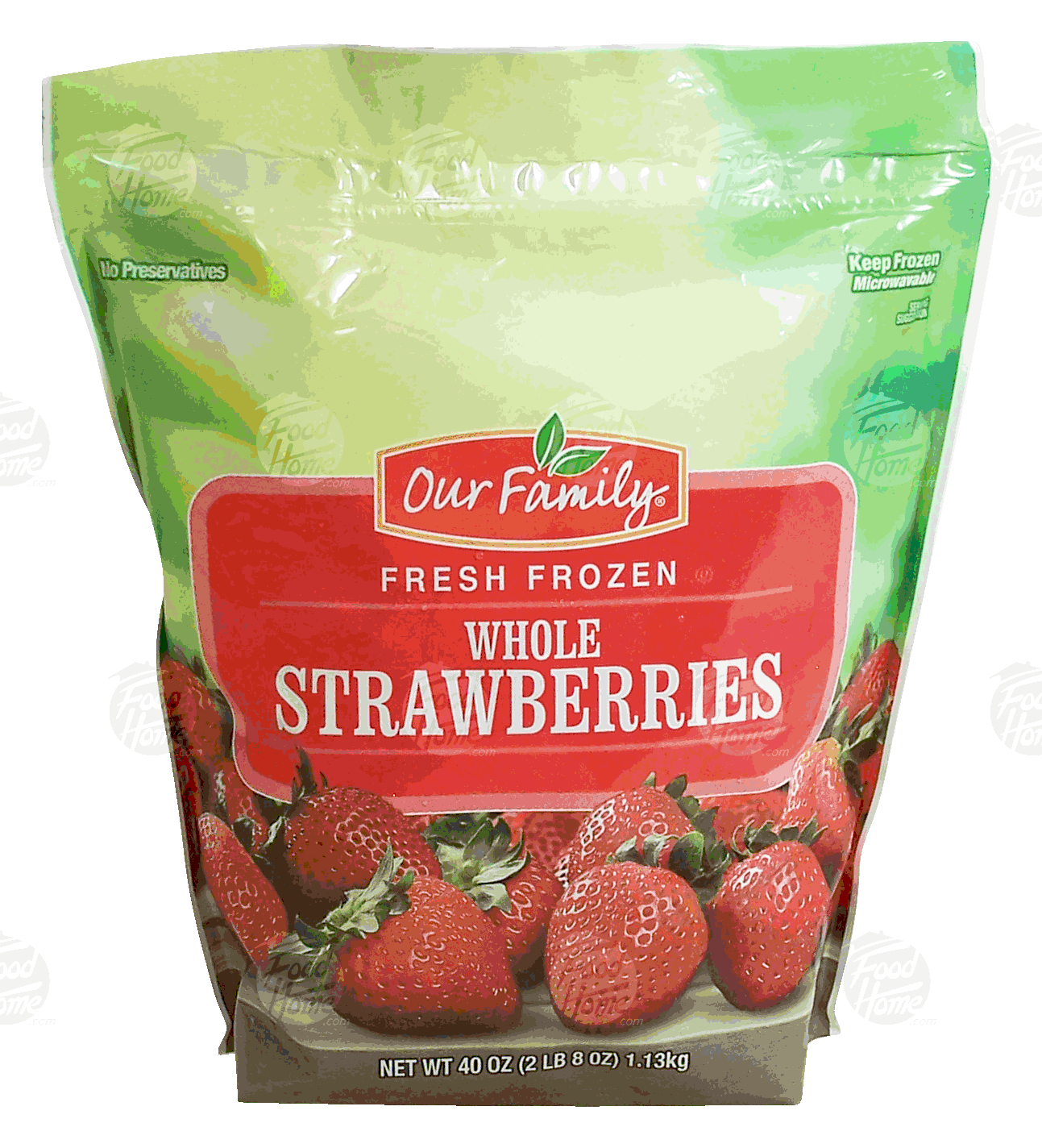 Our Family  strawberries, whole fresh frozen Full-Size Picture